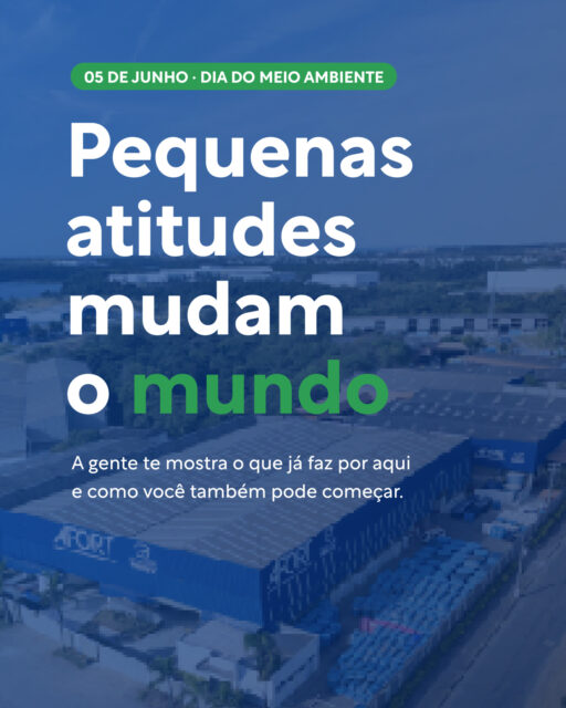 Aqui na Afort, acreditamos que o papel de uma indústria vai muito além de entregar soluções de qualidade. Nossa missão também é educar, conscientizar e estender caminhos sustentáveis para quem constrói o dia a dia junto com a gente.

Quando o nosso time vivencia pequenas práticas na rotina da fábrica — seja na separação correta de resíduos e pilhas, ou no reaproveitamento da água captada —, mostramos que a mudança não é um conceito distante. Ela é real, palpável e perfeitamente possível de ser replicada em nossos lares.

É transformando gestos simples do cotidiano que construímos uma cultura sólida de respeito ao futuro. Quando a consciência é cultivada no ambiente de trabalho, ela se multiplica nas famílias, nas casas e nas cidades.

Que tal levar essa energia para a sua rotina hoje? Comece simples. Todo gesto conta. 💙

#DiaMundialdoMeioAmbiente #Afort #Sustentabilidade #TampinhaDoBem #GrupoFortlev #NowForClimate
