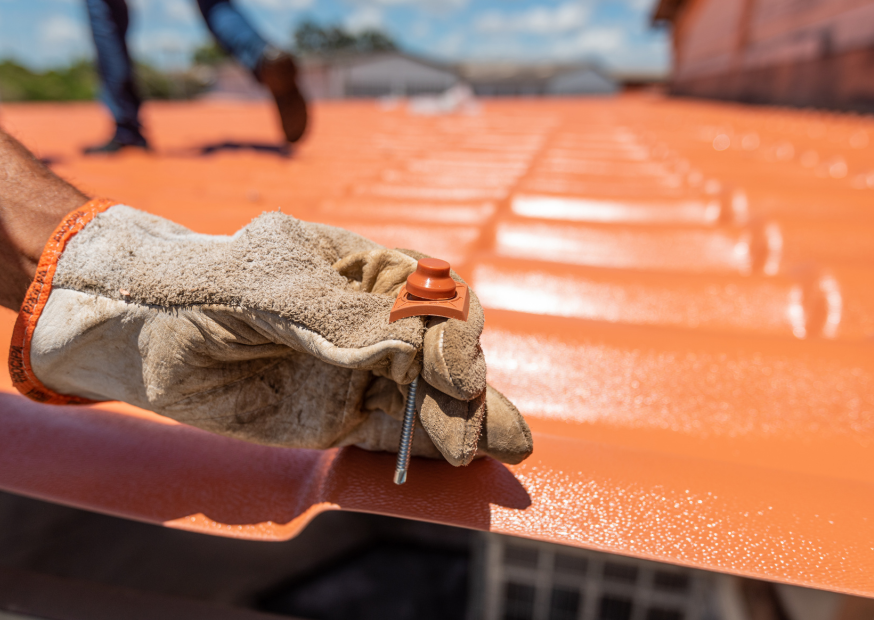 Cobertura com telha pvc