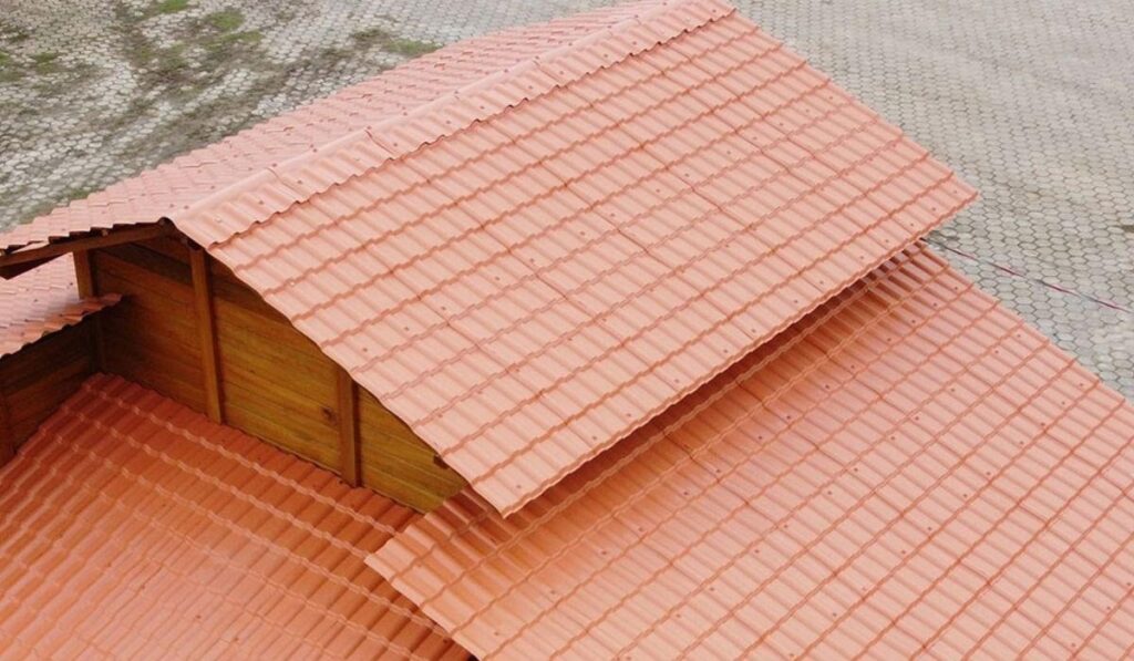 Instalação da telha de PVC Plan